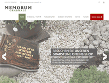 Tablet Screenshot of memorum-grabmale.de